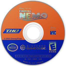 Cartridge artwork for Finding Nemo on the Nintendo GameCube.
