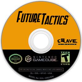 Cartridge artwork for Future Tactics: The Uprising on the Nintendo GameCube.