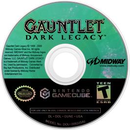 Cartridge artwork for Gauntlet - Dark Legacy on the Nintendo GameCube.