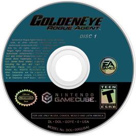 Cartridge artwork for GoldenEye: Rogue Agent on the Nintendo GameCube.