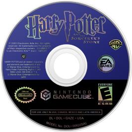 Cartridge artwork for Harry Potter And The Sorcerer's Stone on the Nintendo GameCube.