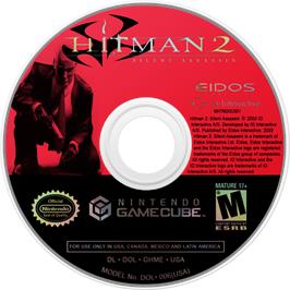 Cartridge artwork for Hitman 2 - Silent Assassin on the Nintendo GameCube.