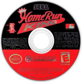 Cartridge artwork for Home Run King on the Nintendo GameCube.