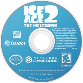 Cartridge artwork for Ice Age 2 - The Meltdown on the Nintendo GameCube.