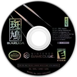 Cartridge artwork for Ikaruga on the Nintendo GameCube.