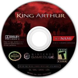 Cartridge artwork for King Arthur on the Nintendo GameCube.