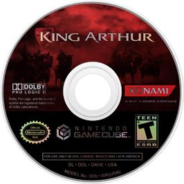 Cartridge artwork for King Arthur on the Nintendo GameCube.