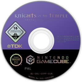 Cartridge artwork for Knights of the Temple: Infernal Crusade on the Nintendo GameCube.