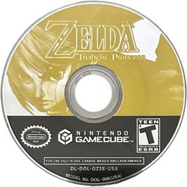 Cartridge artwork for Legend Of Zelda - Twilight Princess, The on the Nintendo GameCube.
