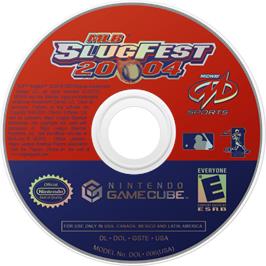 Cartridge artwork for MLB SlugFest 20-04 on the Nintendo GameCube.