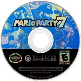 Cartridge artwork for Mario Party 7 on the Nintendo GameCube.