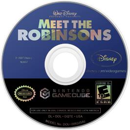 Cartridge artwork for Meet The Robinsons on the Nintendo GameCube.
