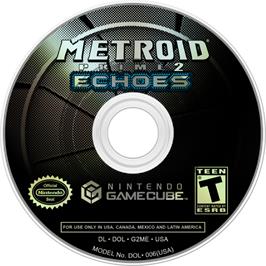 Cartridge artwork for Metroid Prime 2: Echoes on the Nintendo GameCube.