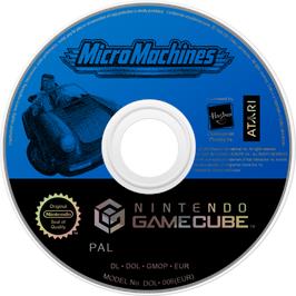 Cartridge artwork for Micro Machines on the Nintendo GameCube.