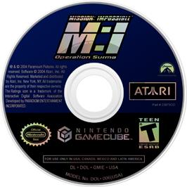 Cartridge artwork for Mission - Impossible - Operation Surma on the Nintendo GameCube.