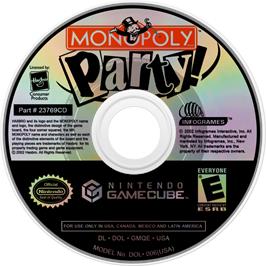 Cartridge artwork for Monopoly Party on the Nintendo GameCube.