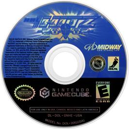 Cartridge artwork for NHL Hitz 20-02 on the Nintendo GameCube.