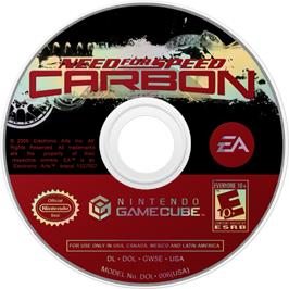 Cartridge artwork for Need for Speed: Carbon on the Nintendo GameCube.