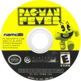 Cartridge artwork for Pac-Man Fever on the Nintendo GameCube.