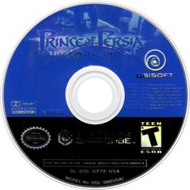 Cartridge artwork for Prince of Persia: The Sands of Time on the Nintendo GameCube.