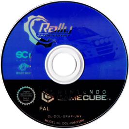 Cartridge artwork for Rally Championship on the Nintendo GameCube.