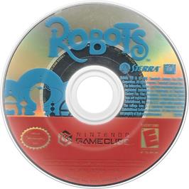 Cartridge artwork for Robots on the Nintendo GameCube.