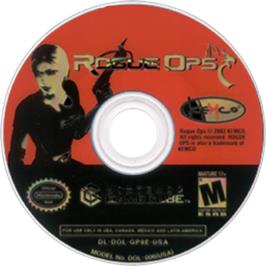 Cartridge artwork for Rogue Ops on the Nintendo GameCube.