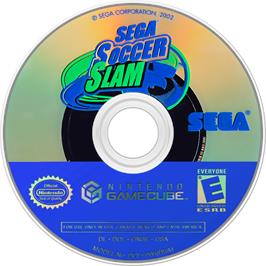 Cartridge artwork for Sega Soccer Slam on the Nintendo GameCube.