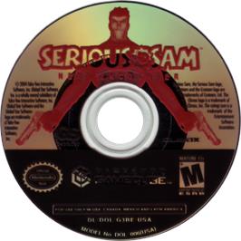 Cartridge artwork for Serious Sam: Next Encounter on the Nintendo GameCube.