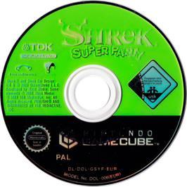 Cartridge artwork for Shrek - Super Party on the Nintendo GameCube.