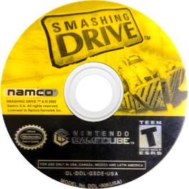 Cartridge artwork for Smashing Drive on the Nintendo GameCube.