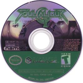 Cartridge artwork for SoulCalibur 2 on the Nintendo GameCube.