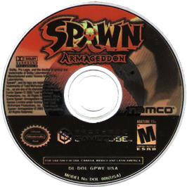 Cartridge artwork for Spawn Armageddon on the Nintendo GameCube.