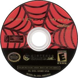 Cartridge artwork for Spider-man on the Nintendo GameCube.