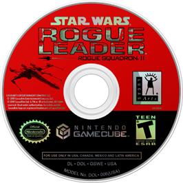 Cartridge artwork for Star Wars - Rogue Squadron 2 - Rogue Leader on the Nintendo GameCube.