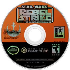 Cartridge artwork for Star Wars - Rogue Squadron 3 - Rebel Strike on the Nintendo GameCube.