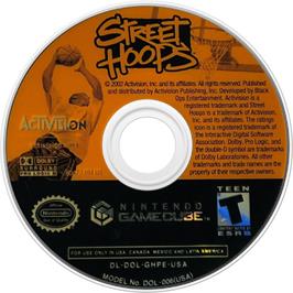 Cartridge artwork for Street Hoops on the Nintendo GameCube.