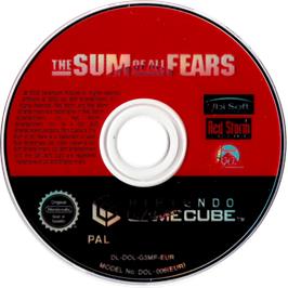 Cartridge artwork for Sum of All Fears on the Nintendo GameCube.