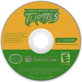 Cartridge artwork for Teenage Mutant Ninja Turtles on the Nintendo GameCube.