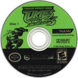 Cartridge artwork for Teenage Mutant Ninja Turtles 3 - Mutant Nightmare on the Nintendo GameCube.