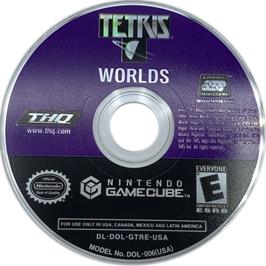 Cartridge artwork for Tetris Worlds on the Nintendo GameCube.