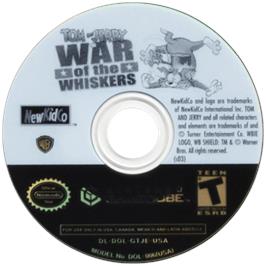 Cartridge artwork for Tom And Jerry In War Of The Whiskers on the Nintendo GameCube.