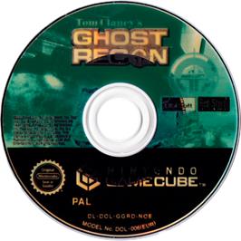 Cartridge artwork for Tom Clancy's Ghost Recon on the Nintendo GameCube.