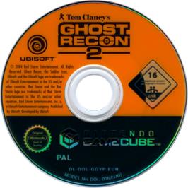 Cartridge artwork for Tom Clancy's Ghost Recon 2 on the Nintendo GameCube.