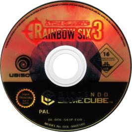 Cartridge artwork for Tom Clancy's Rainbow Six: Lockdown on the Nintendo GameCube.