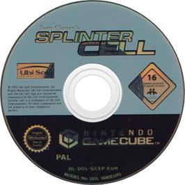 Cartridge artwork for Tom Clancy's Splinter Cell: Pandora Tomorrow on the Nintendo GameCube.