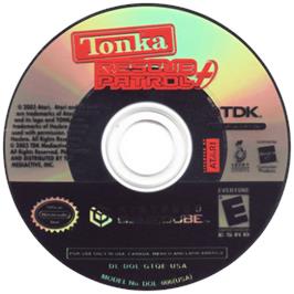 Cartridge artwork for Tonka - Rescue Patrol on the Nintendo GameCube.