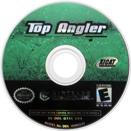 Cartridge artwork for Top Angler - Real Bass Fishing on the Nintendo GameCube.