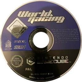 Cartridge artwork for World Racing on the Nintendo GameCube.