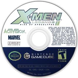 Cartridge artwork for X-Men: Legends II - Rise of Apocalypse on the Nintendo GameCube.